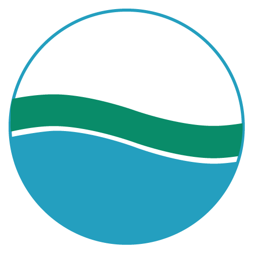 BDC Logo Circle with white green blue (air earth water)